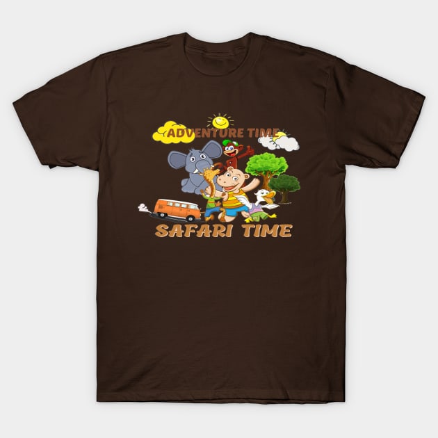 Adventure time, Safari time T-Shirt by Kikapu creations